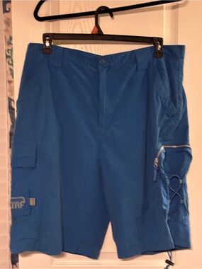 Mossimo Supply Co. Blue Men's Cargo Shorts with Zip Pocket